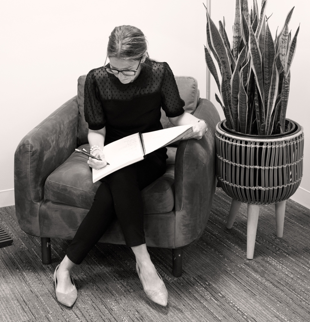 Luise Faust brand and editorial designer in studio